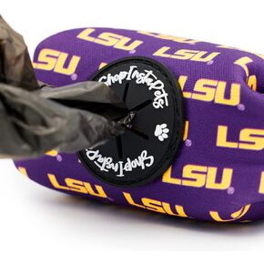LSU Tigers Adjustable Dog Collars and Leashes | Fits Pets Officially Licensed (6 Ft Leash)