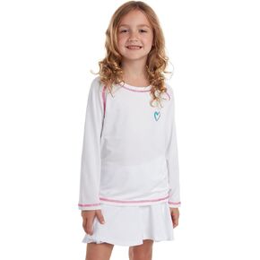 Girls' Rash Guard - UPF 50+ Protective Quick Dry Long Sleeve Swim Shirt (5-16) in Kuwait