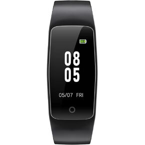 GRV Fitness Tracker Non Bluetooth Fitness Watch No App No Phone Required Waterproof Pedometer Watch with Steps Calories Counter Sleep Tracker for Men Women Parents (Black)