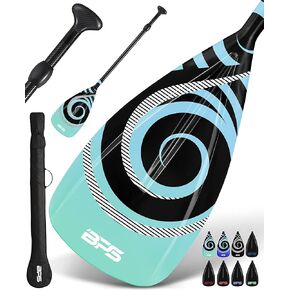 مجداف لوح التجديف القابل للتعديل من BPS New Zealand مكون من قطعتين - ألياف الكربون أو الألياف الزجاجية - يأتي مع حقيبة حمل - متوفر بالعديد من الألوان المميزة in Kuwait