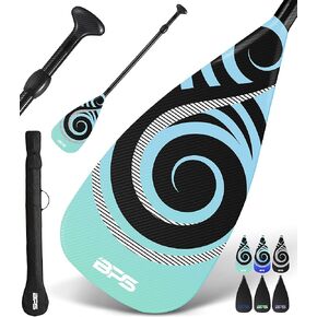 مجداف من ألياف الكربون مكون من قطعتين من BPS New Zealand - مجداف SUP قابل للتعديل مجداف وقوف لوح تجديف خفيف الوزن عائم in Kuwait