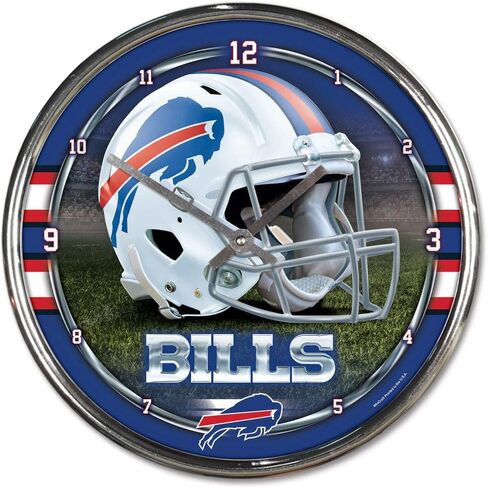 ساعة كروم من WinCraft NFL، مقاس 30.48 سم × 30.48 سم, One Size in Kuwait