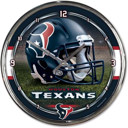 ساعة كروم من WinCraft NFL، مقاس 30.48 سم × 30.48 سم, One Size in Kuwait