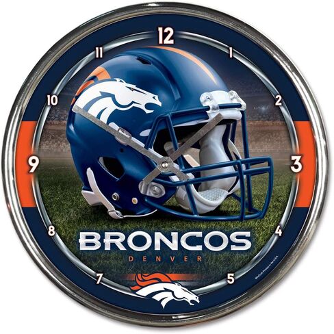 ساعة كروم من WinCraft NFL، مقاس 30.48 سم × 30.48 سم, One Size in Kuwait