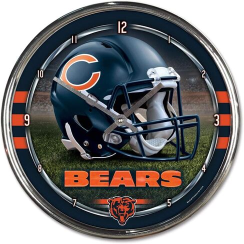 ساعة كروم من WinCraft NFL، مقاس 30.48 سم × 30.48 سم, One Size in Kuwait