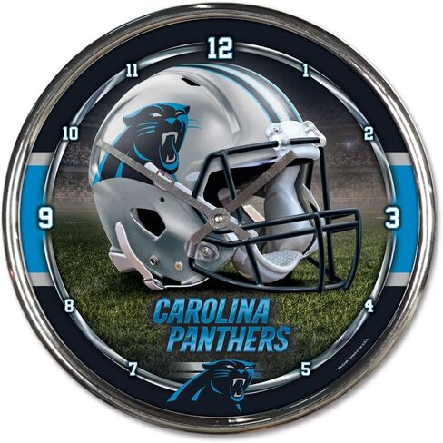 ساعة كروم من WinCraft NFL، مقاس 30.48 سم × 30.48 سم, One Size in Kuwait
