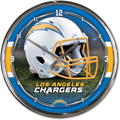 ساعة كروم من WinCraft NFL، مقاس 30.48 سم × 30.48 سم, One Size in Kuwait