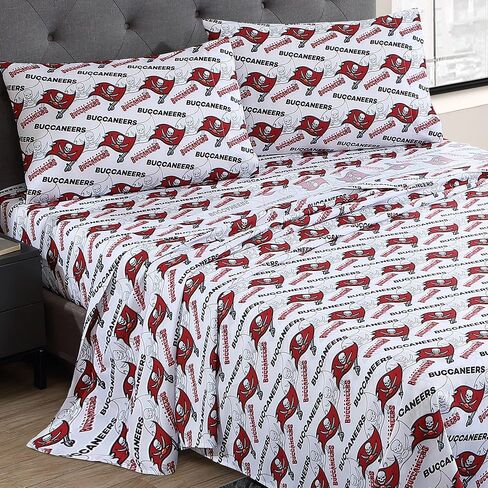 مجموعة ملاءات CS CATHAYSPORTS الرسمية من NFL المرخصة من Bay Packers Toss-Up مكونة من 4 قطع، أخضر داكن/ذهبي (FSS40003GBP-Q) in Kuwait