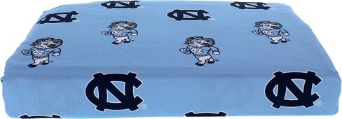 College Covers Everything Comfy North Carolina Tar Heels Full Sized 4 Piece Sheet Set, Team Color Background, 1 Flat Sheet, 1 Fitted Sheet, 2 Pillowcases in Saudi Arabia
