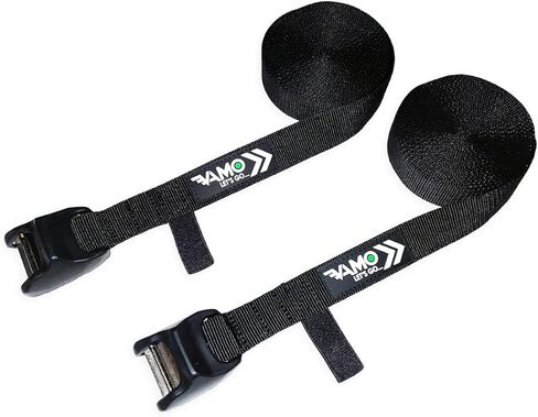 Vamo Premium 10' Tie Downs، لا يوجد خدش' سيليكون من الفولاذ المقاوم للصدأ مشبك ركوب الأمواج أو SUP ربط الأشرطة لأسفل لألواح ركوب الأمواج، وألواح التجديف، والزوارق والزوارق (عبوتان) in Kuwait