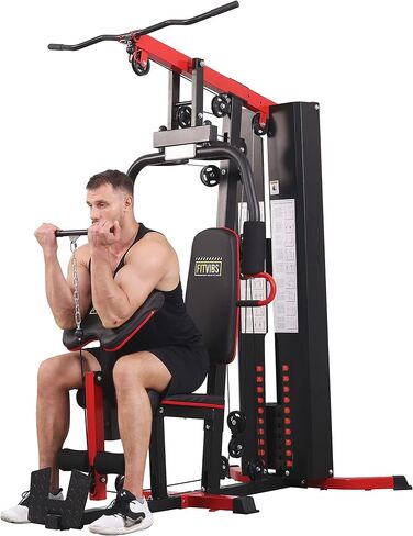 BalanceFrom Multifunctional Home Gym System Workout Station with Leg Extension and Preacher Curl, 122.5LB Weight Stack, Multiple Models in Saudi Arabia