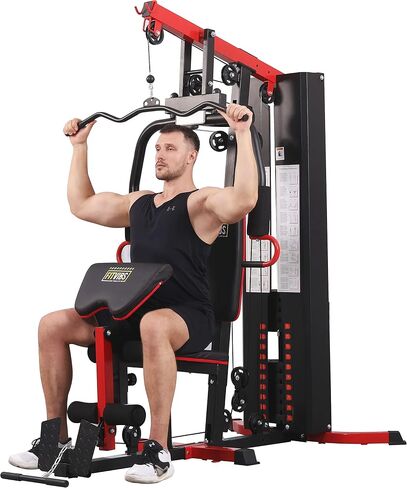 BalanceFrom Multifunctional Home Gym System Workout Station with Leg Extension and Preacher Curl, 122.5LB Weight Stack, Multiple Models in Saudi Arabia