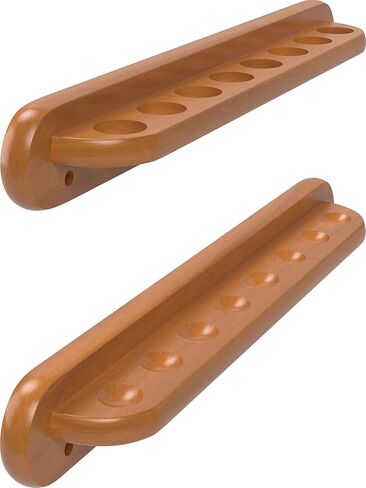 Viper 2-Piece Traditional Wall Mounted Solid Oak Billiard/Pool Cue Rack, Holds 8 Cues in Saudi Arabia