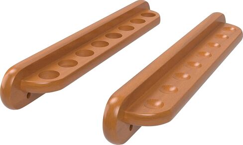 Viper 2-Piece Traditional Wall Mounted Solid Oak Billiard/Pool Cue Rack, Holds 8 Cues in Saudi Arabia