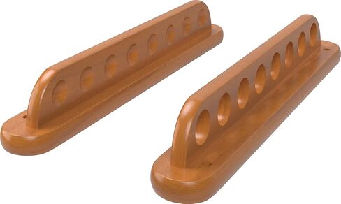 Viper 2-Piece Traditional Wall Mounted Solid Oak Billiard/Pool Cue Rack, Holds 8 Cues in Saudi Arabia