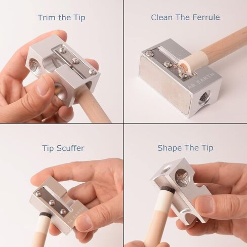 AB Earth Cuboid 8 in 1 Aluminum Pool Cue Tip Repair Tool in Kuwait