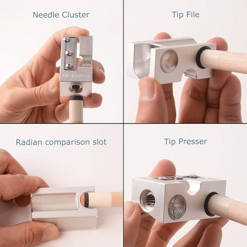 AB Earth Cuboid 8 in 1 Aluminum Pool Cue Tip Repair Tool in Kuwait