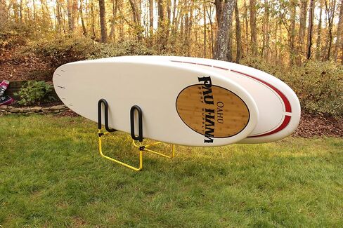 Suspenz Double-Up SUP Stand, Holds 2 Stand Up Paddle Boards or Surfboards, Yellow (22-9936) in Saudi Arabia