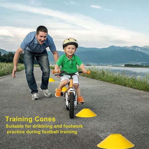 Speed Training Equipment for Soccer Agility Ladder with16 Rung, Resistance Parachute, Jump Rope, 5 Sports Bands,16 Cones Workout Ladder for Ground Increase Football Fitness Feet Speed & Footwork-26Ft in Kuwait