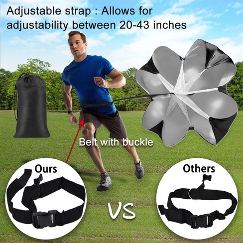 MLCINI Agility Ladder 1 Agility Training Equipment 1 Resistance Parachute 4 Adjustable Hurdles 12 Disc Cones 1 Jump Rope 3 Resistance Band 1 Yoga Band Agility Speed Training Equipment for Youth&Adults in Saudi Arabia