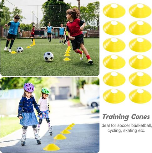 سلم رشاقة الحركة 12 درجة بطول 20 قدم من Goopreen، سلم كرة القدم للتدريب مع 12 مخروطًا، مدرب كرة قدم منفرد، مظلة مقاومة، حبل القفز، حقيبة حمل، سلم تدريب لألعاب القدم in Kuwait