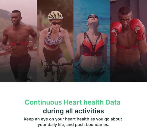 جهاز مراقبة القلب الذكي فرونتير اكس 2 مع حزام صدر، جهاز لاسلكي لمراقبة صحة القلب مع الضغط ومعدل التنفس والإيقاع وتتبع اللياقة البدنية مع مراقبة مستمرة لمعدل ضربات القلب in Kuwait