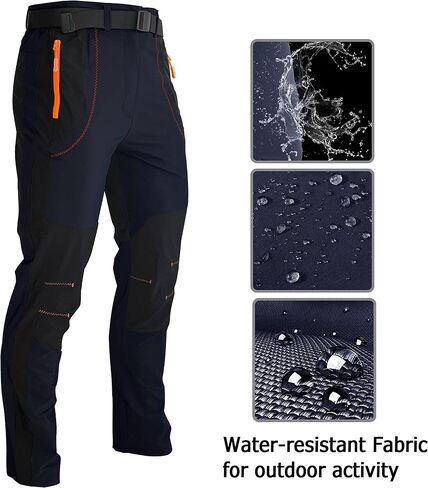 Mens Stretch Work Hiking Pants Quick Dry Lightweight Waterproof Outdoor Travel Climbing Fishing Pants in Saudi Arabia