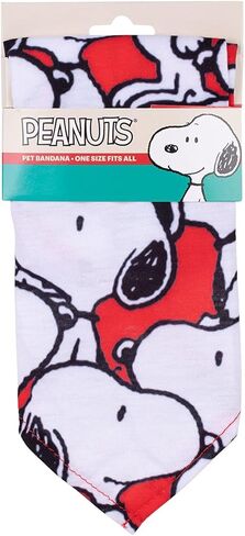 بيناتس فور بيتس باندانا للكلاب من سنوبي | ملابس واكسسوارات ناعمة للكلاب، مقاس واحد يناسب الجميع | باندانا للكلاب من بيناتس كوميك ستريب لجميع الكلاب، اكسسوارات الكلاب الكبيرة والصغيرة، احمر in Kuwait