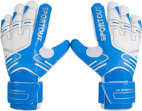 Sportout Youth&Adult Goalie Goalkeeper Gloves,Strong Grip for The Toughest Saves, with Fingerave& 4+3MM Latex to Give Splendid Protection to Prevent Injuries,4 Colors in Kuwait