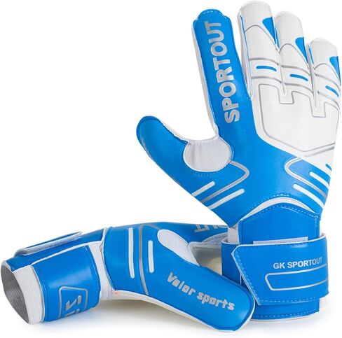 Sportout Youth&Adult Goalie Goalkeeper Gloves,Strong Grip for The Toughest Saves, with Fingerave& 4+3MM Latex to Give Splendid Protection to Prevent Injuries,4 Colors in Kuwait