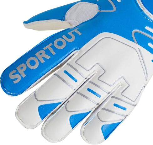 Sportout Youth&Adult Goalie Goalkeeper Gloves,Strong Grip for The Toughest Saves, with Fingerave& 4+3MM Latex to Give Splendid Protection to Prevent Injuries,4 Colors in Kuwait