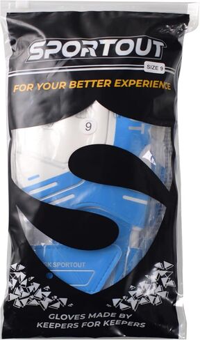 Sportout Youth&Adult Goalie Goalkeeper Gloves,Strong Grip for The Toughest Saves, with Fingerave& 4+3MM Latex to Give Splendid Protection to Prevent Injuries,4 Colors in Kuwait