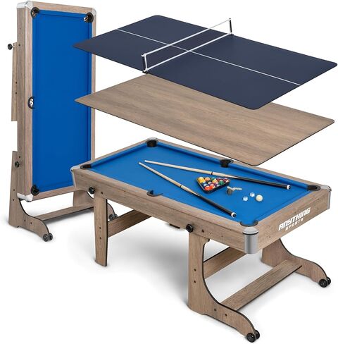 ANYTHING SPORTS 3 in 1 6 FT Folding Pool, Ping Pong, Furniture Table in Kuwait
