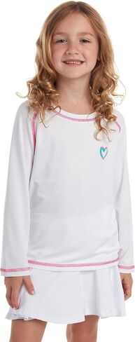 Girls' Rash Guard - UPF 50+ Protective Quick Dry Long Sleeve Swim Shirt (5-16) in Kuwait
