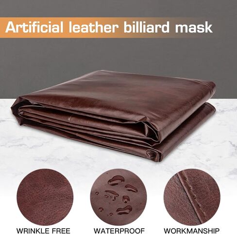 Pool Table Cover 8 Feet Leather/Brown/Waterproof Billiard Table Covers, 8ft Pool Table Covers Outdoor for Billiard Pool Table in Saudi Arabia
