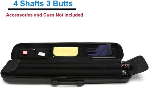 TROUFY High Capacity Hard Pool Cue Case 3x4 ABS Material Billiards Accessories in Saudi Arabia