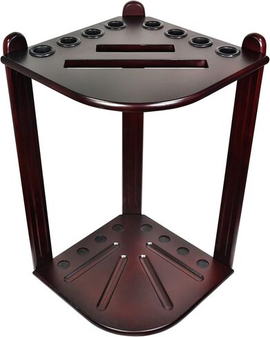 رف البلياردو XPRESS لحمام السباحة - حامل زاوية لحامل عصا حمام السباحة مع 16 حامل كرة و6 عبوات من الطباشير - وسادات دائرية مطاطية لمنع الضرر - ملحقات طاولة بلياردو مدمجة لكهف الرجل in Kuwait