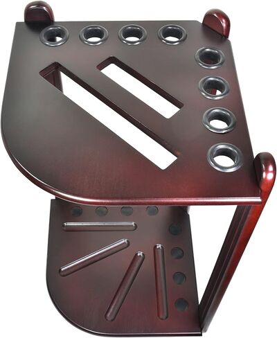 رف البلياردو XPRESS لحمام السباحة - حامل زاوية لحامل عصا حمام السباحة مع 16 حامل كرة و6 عبوات من الطباشير - وسادات دائرية مطاطية لمنع الضرر - ملحقات طاولة بلياردو مدمجة لكهف الرجل in Kuwait