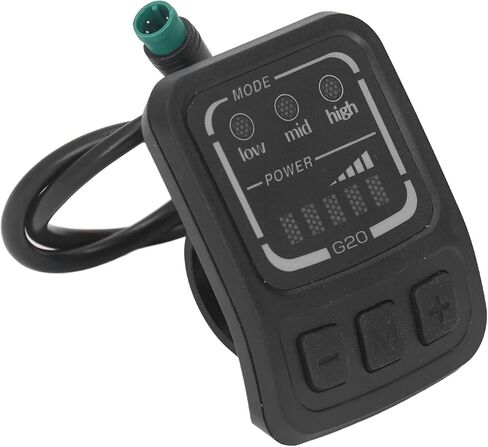 شاشة LCD للدراجة الكهربائية G20 F، لوحة تحكم في عداد عرض الدراجة الإلكترونية 36 فولت، شاشة لوحة LCD عالمية للسكوتر الإلكتروني مع واجهة مقاومة للماء للدراجات الكهربائية 22.2 مم in Kuwait