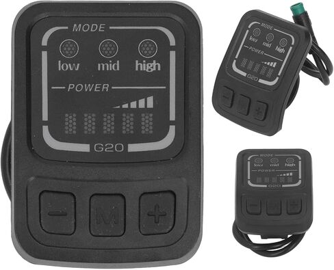 شاشة LCD للدراجة الكهربائية G20 F، لوحة تحكم في عداد عرض الدراجة الإلكترونية 36 فولت، شاشة لوحة LCD عالمية للسكوتر الإلكتروني مع واجهة مقاومة للماء للدراجات الكهربائية 22.2 مم in Kuwait