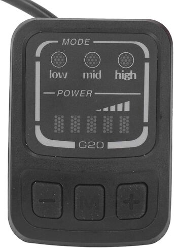 شاشة LCD للدراجة الكهربائية G20 F، لوحة تحكم في عداد عرض الدراجة الإلكترونية 36 فولت، شاشة لوحة LCD عالمية للسكوتر الإلكتروني مع واجهة مقاومة للماء للدراجات الكهربائية 22.2 مم in Kuwait