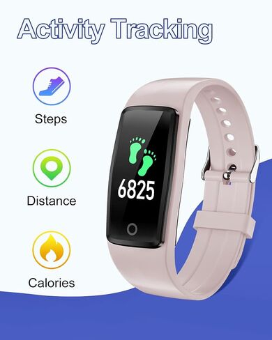GRV Fitness Tracker Non Bluetooth Fitness Watch No App No Phone Required Waterproof Pedometer Watch with Steps Calories Counter Sleep Tracker for Men Women Parents (Black) in Saudi Arabia
