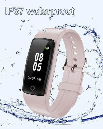 GRV Fitness Tracker Non Bluetooth Fitness Watch No App No Phone Required Waterproof Pedometer Watch with Steps Calories Counter Sleep Tracker for Men Women Parents (Black) in Saudi Arabia
