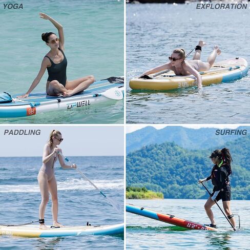 زعانف مركزية UPWELL SUP وزعانفان جانبيتان مع برغي زعنفة بدون أدوات، زعانف بديلة SUP معززة بالألياف الزجاجية مقاس 9 و4.5 بوصة لركوب الأمواج، ولوحة التجديف القائمة، واللوح الطويل، (مجموعة من 3)، أسود in Kuwait