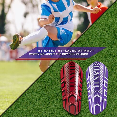Uantc Shin Guards - واقيات الساق لكرة القدم تحمي الوسادة من الصدمات والإصابات - واقيات الساق الواقية من الساق للأطفال / البالغين - واقيات الساق للشباب لكرة القدم للأولاد والبنات in Saudi Arabia