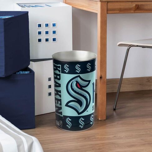 Wincraft NHL Seattle Kraken Wastebasket, Team Colors, One Size in Saudi Arabia