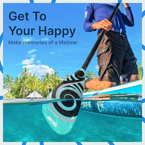 مجداف من ألياف الكربون مكون من قطعتين من BPS New Zealand - مجداف SUP قابل للتعديل مجداف وقوف لوح تجديف خفيف الوزن عائم in Kuwait