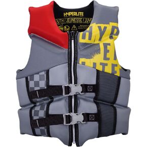 HyperLite Elite Kids Life Jacket, US Coast Guard Approved, Great for Any Water Sports Activity Including Boating, Paddle & Swimming