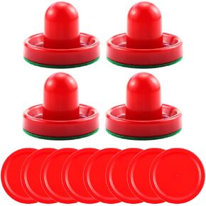 Bignc Light Weight Air Hockey Pushers Red Replacement Pucks (4 Striker, 8 Puck) in Kuwait