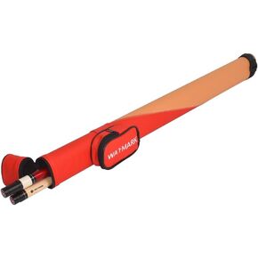 حافظة صلبة لعصا البلياردو/البلياردو 1×1، تحمل 1 قطعة كاملة من قطعتين (1 بعقب/1 عمود) حقيبة حمل عصا البلياردو (احمر + برتقالي) in Kuwait